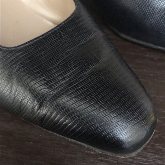 Salvatore Ferragamo Embossed Leather Shoes - Picture 6 of 8